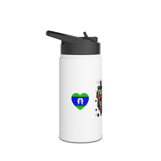Colorful Stainless Steel Water Bottle - "Deadly Vibes" Design-Ally Friendly