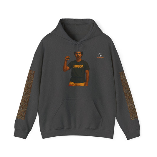 BRUDDA - Vibrant Graphic Hoodie for Art Lovers, Streetwear Sweatshirt, Unisex Urban Fashion, Casual Comfort-MOB