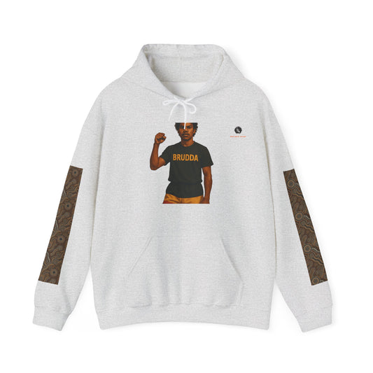 BRUDDA - Vibrant Graphic Hoodie for Art Lovers, Streetwear Sweatshirt, Unisex Urban Fashion, Casual Comfort-MOB