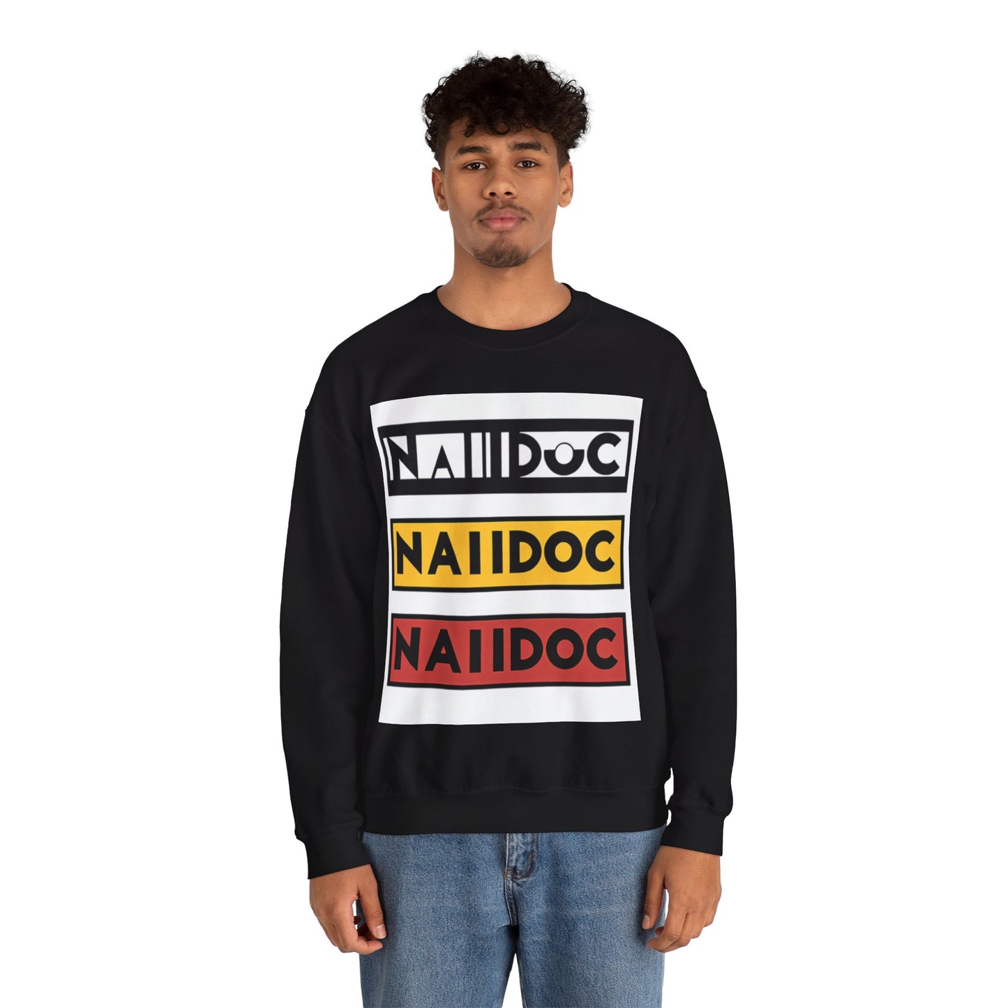 NAIDOC Inspired Crewneck Unisex Sweatshirt,, Comfy Casual Wear, Perfect for NAIDOC Week- Ally Friendly