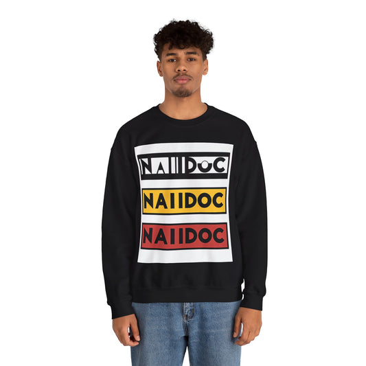 NAIDOC Inspired Crewneck Unisex Sweatshirt,, Comfy Casual Wear, Perfect for NAIDOC Week- Ally Friendly